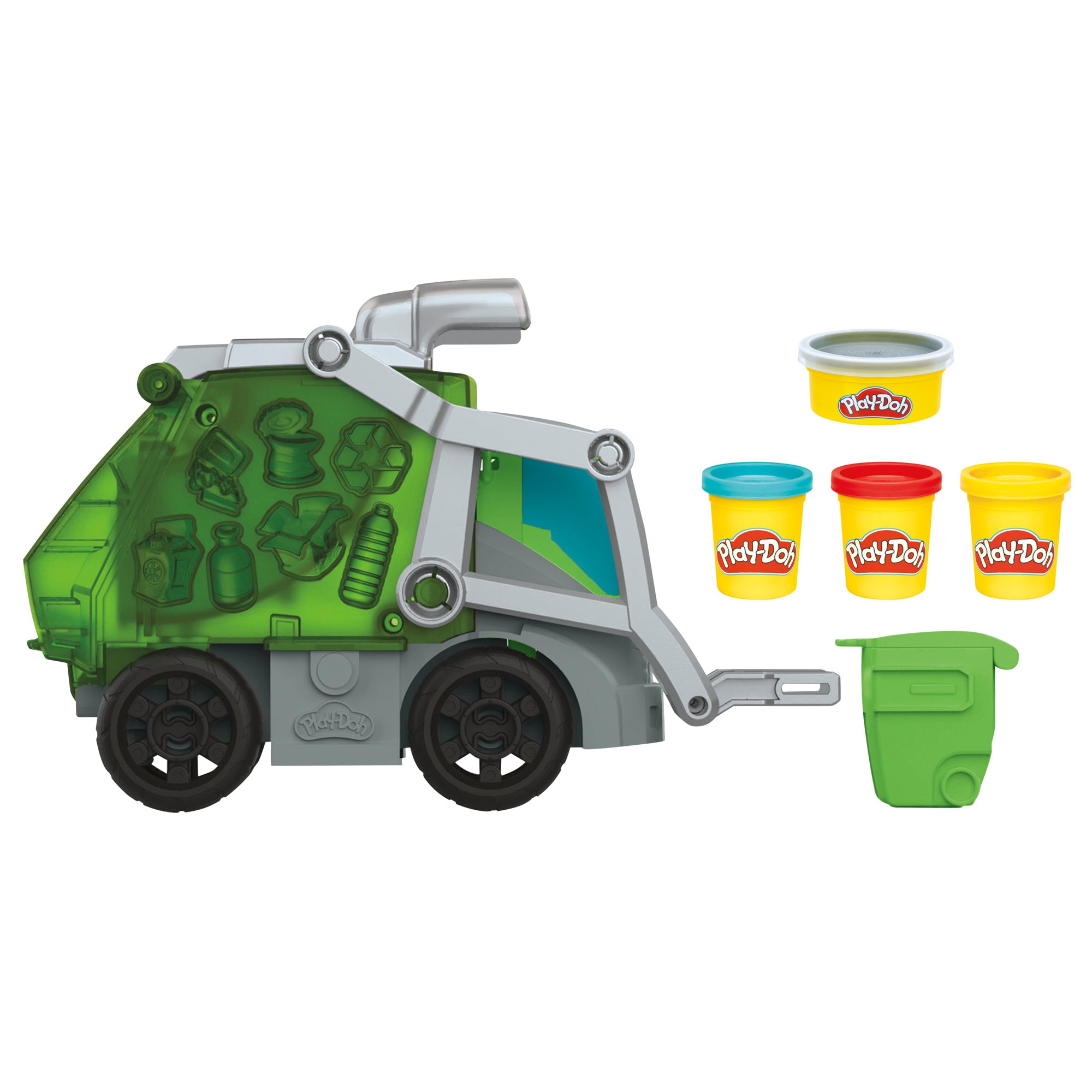 HASBRO - Play-Doh Wheels Camion della Spazzatura 2 in 1 - Gioco Creativo per Bambini